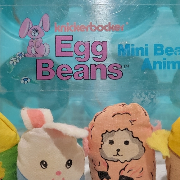 Knickerbocker 1978 vintage Easter Egg bean bag animals toy in carton - Picture 4 of 12